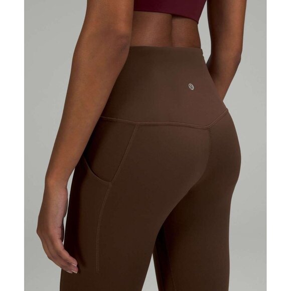 LULULEMON Align Pockets 25" Java Brown High Rise Cropped Leggings, Size 4 - Picture 4 of 14